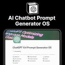 Ein Bildschirmausschnitt zeigt die verschiedenen modernen Funktionen des ChatGPT Prompt Generators.