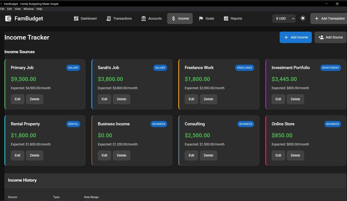 FamBudget - Screenshot 5 showing product features and functionality