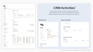 CRM Elite / Starter - Notion Template gallery image