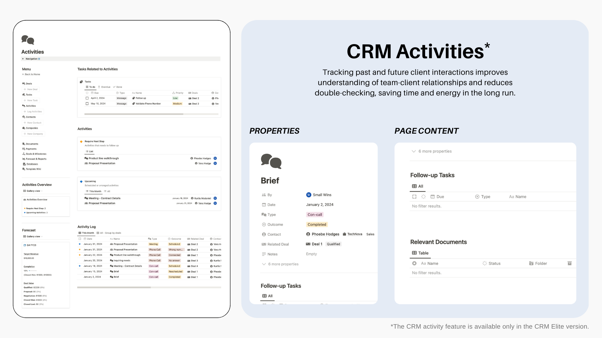Mídia 5 de CRM Elite / Starter - Modelo de noção - Acelerar para o sucesso com CRM centralizado