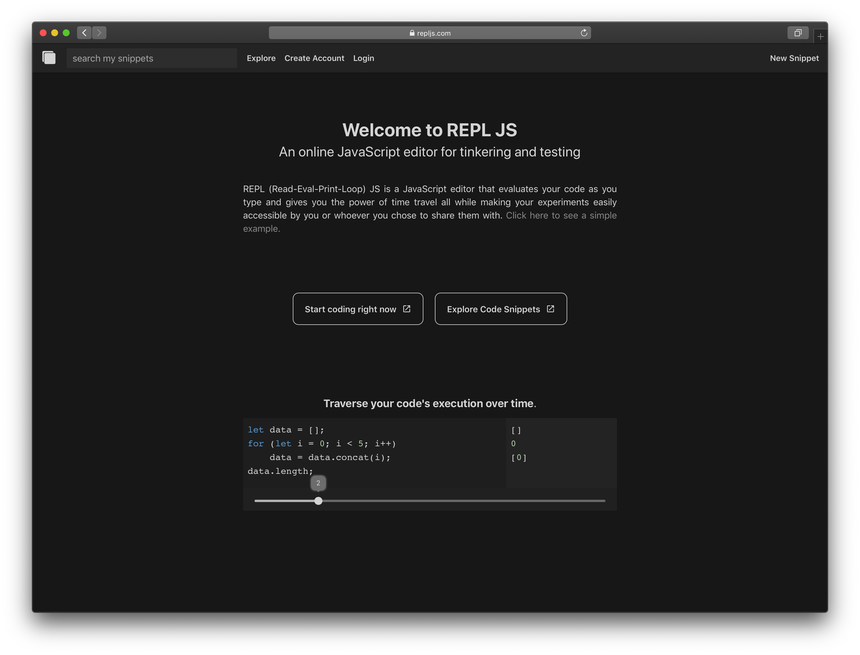 REPL JS gallery image