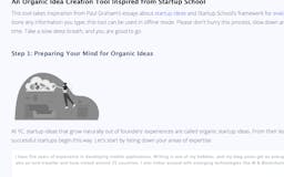 Organic Ideation Tool media 1