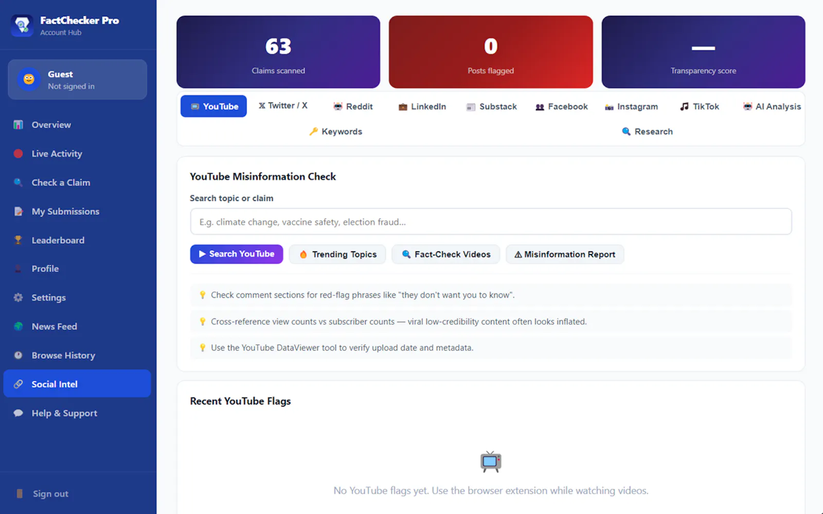 FactcheckerPro Desktop App screenshot 2