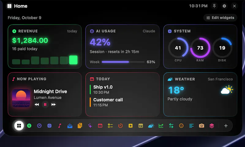 NotchStack screenshot 2