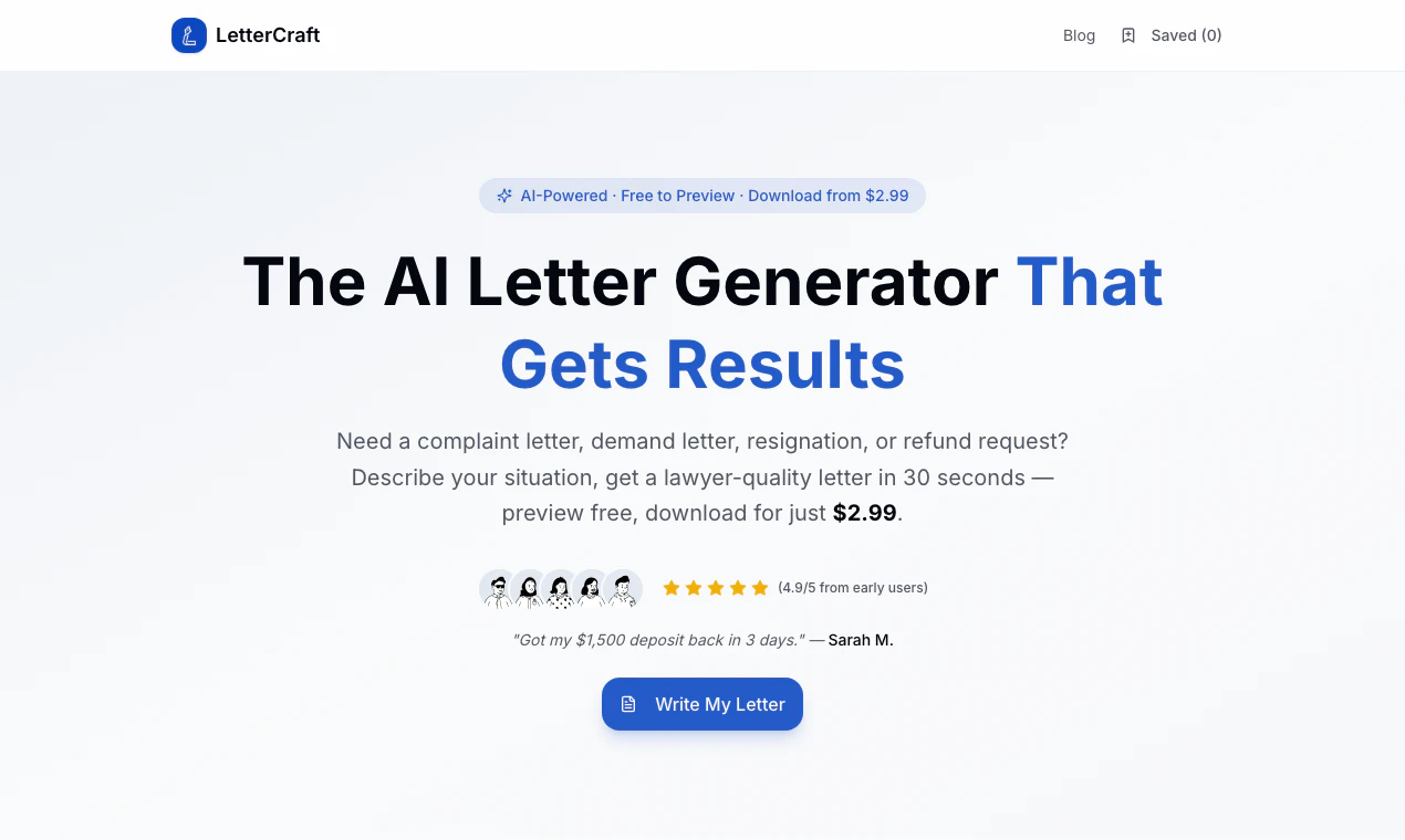 LetterCraft 대표 미리보기