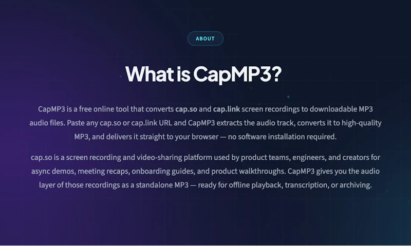 CapMP3.com screenshot 3