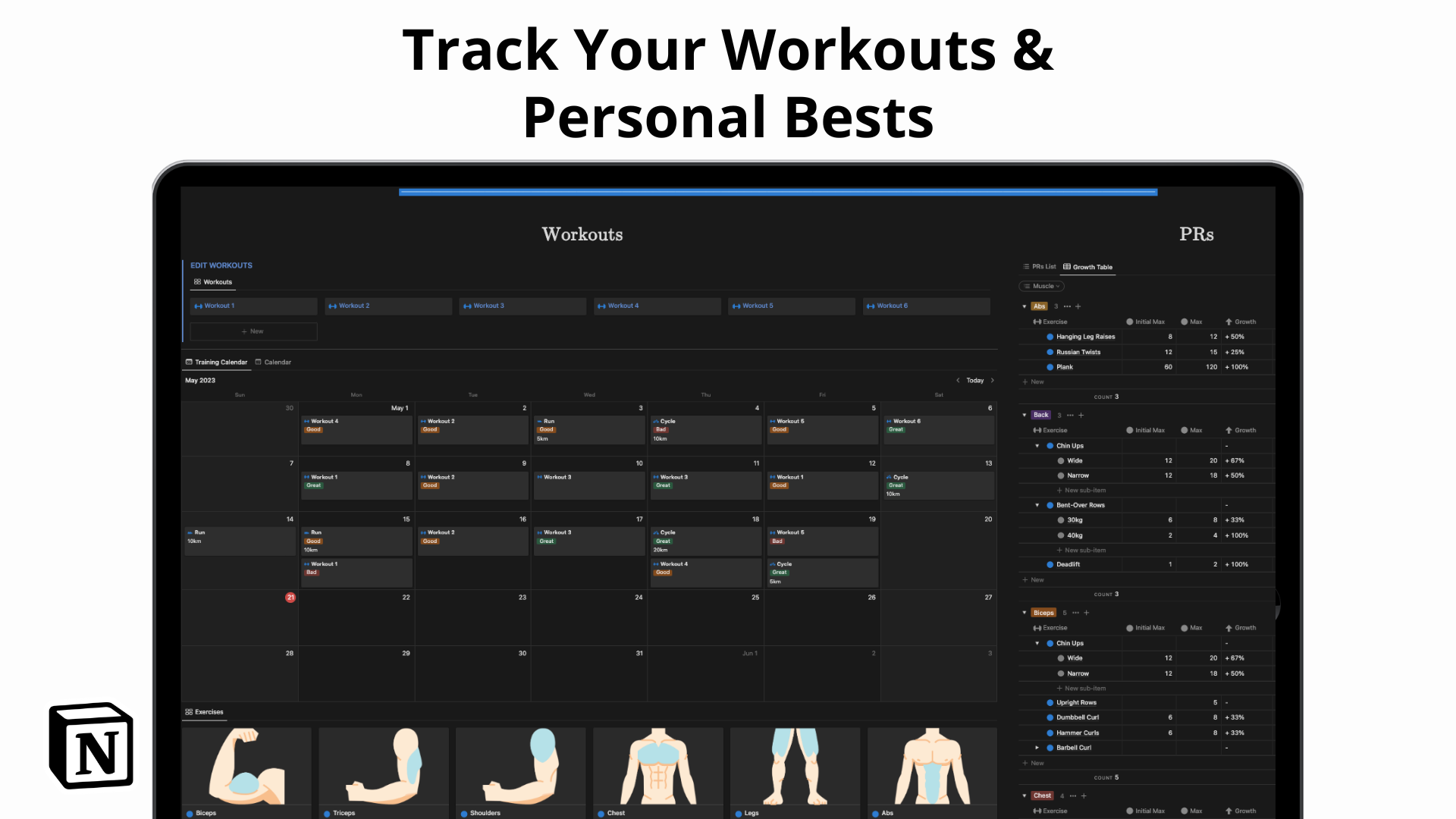 Notion challenger de la santé et du fitness media 3