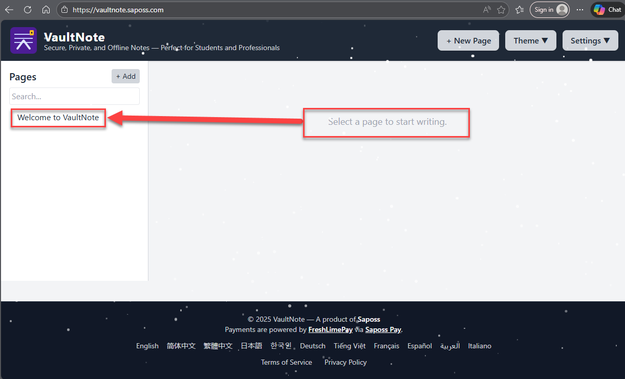 VaultNote App gallery image
