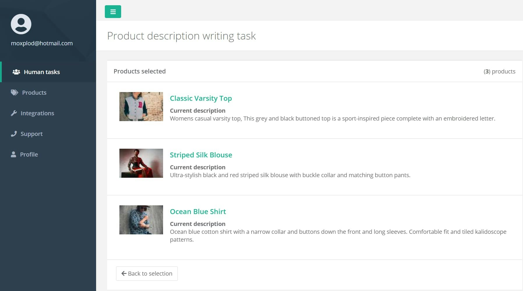 Product descriptions - Hotshp gallery image