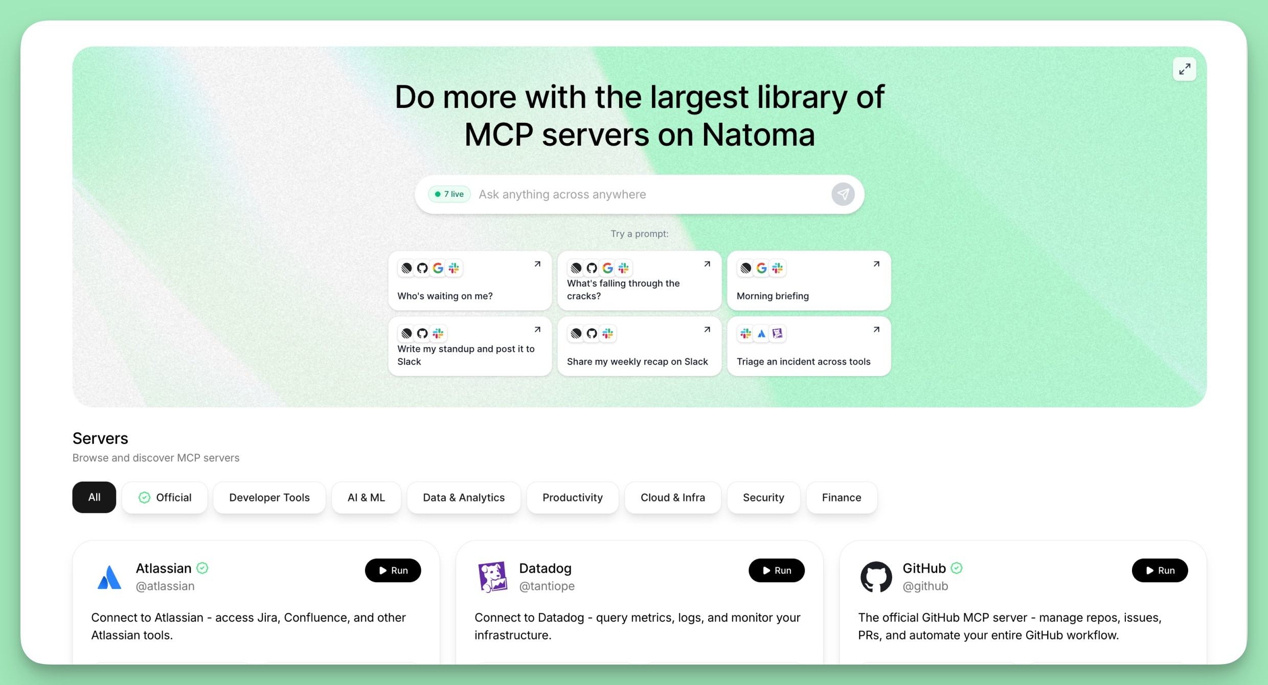 Playground by Natoma - Main product screenshot demonstrating key features and user interface