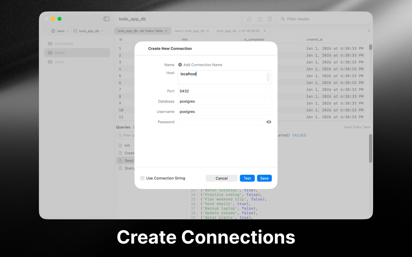 PostgresGUI - Screenshot 3 showing product features and functionality