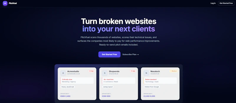 Pitchfuel screenshot 1