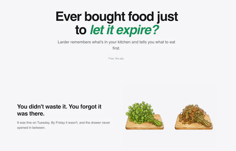 Larder screenshot 1