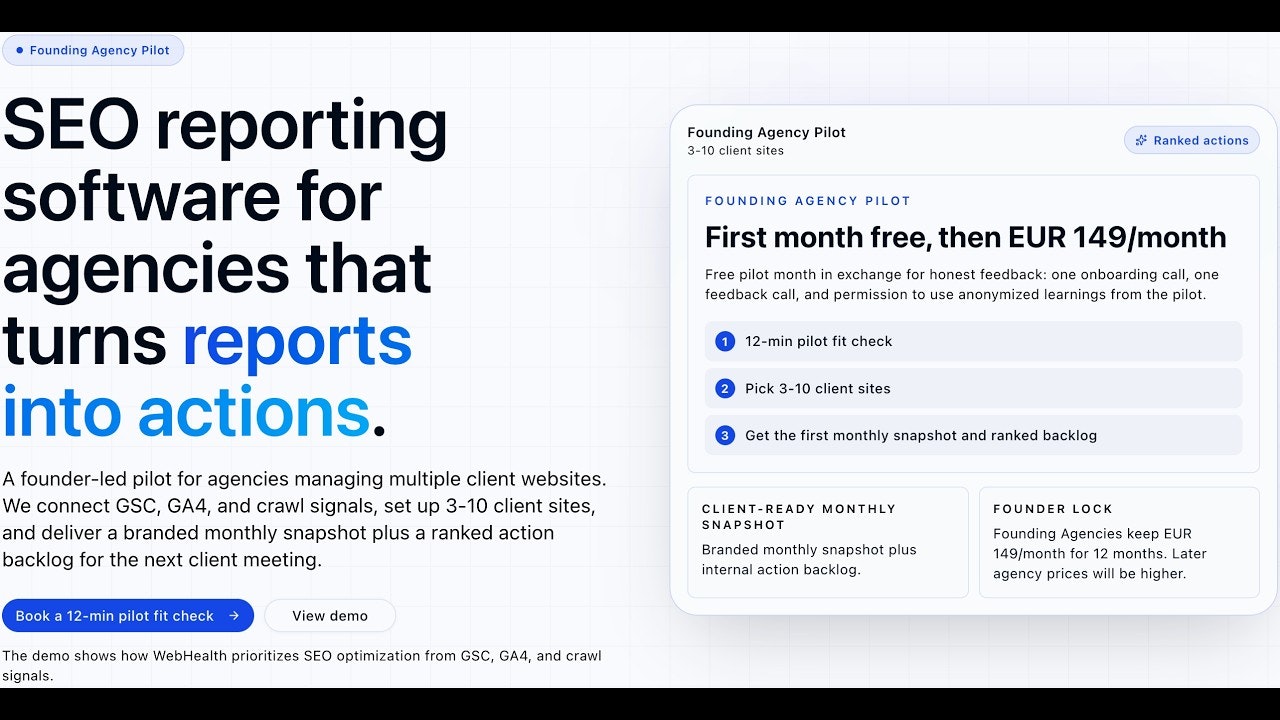 WebHealth SEO Backlog gallery image