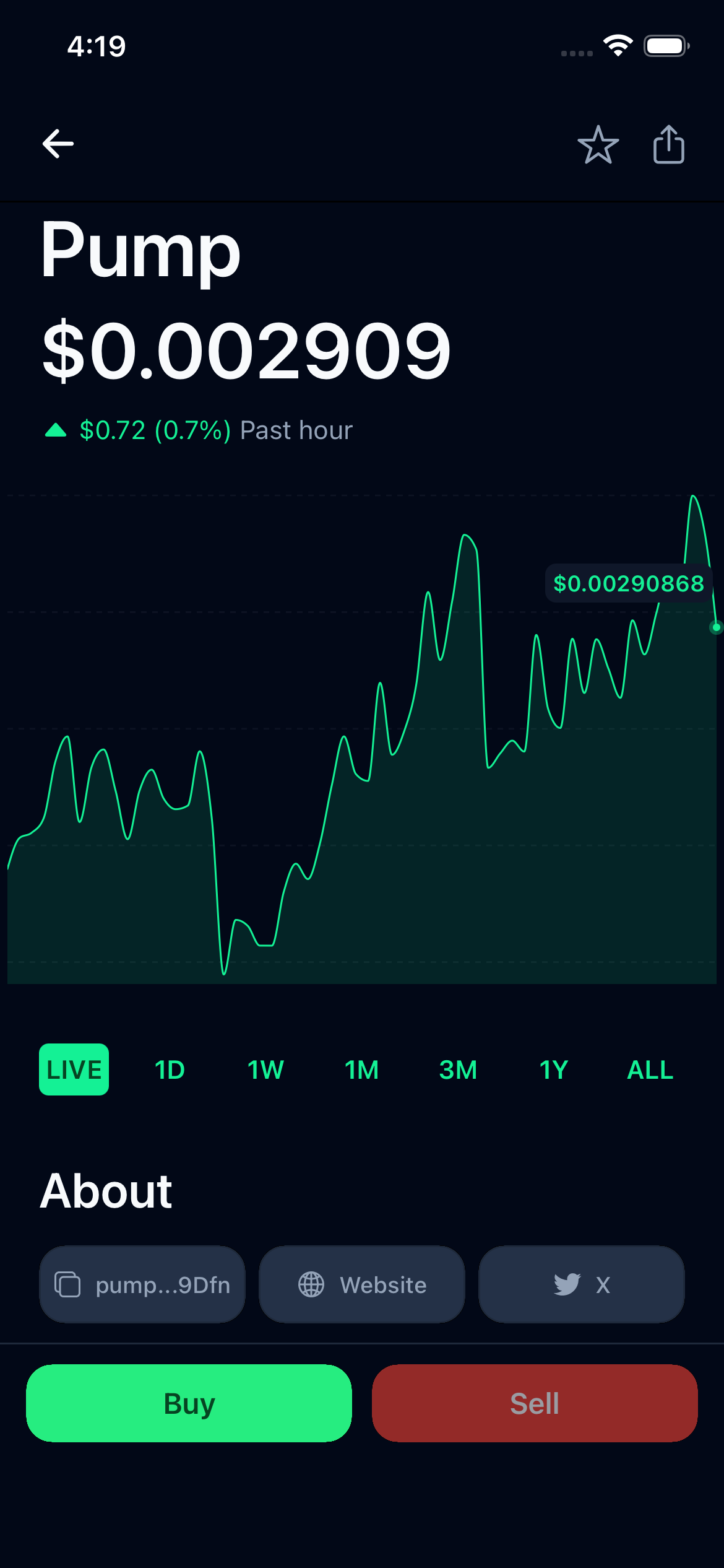 ChadWallet — Solana, all in one app! - Screenshot 4 showing product features and functionality