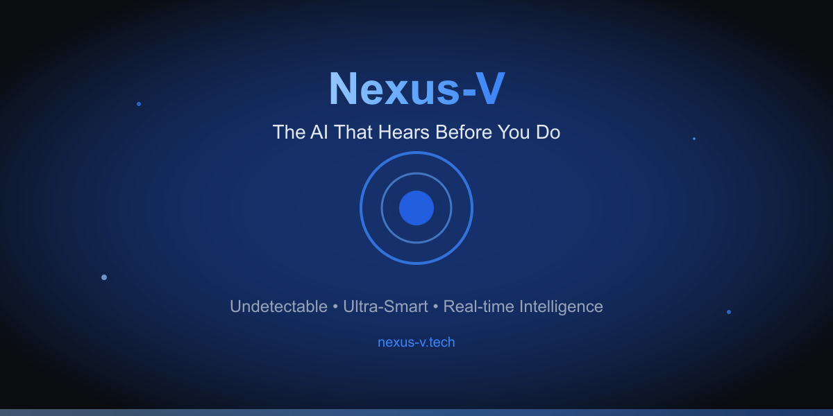 Nexus-V - Main product screenshot demonstrating key features and user interface