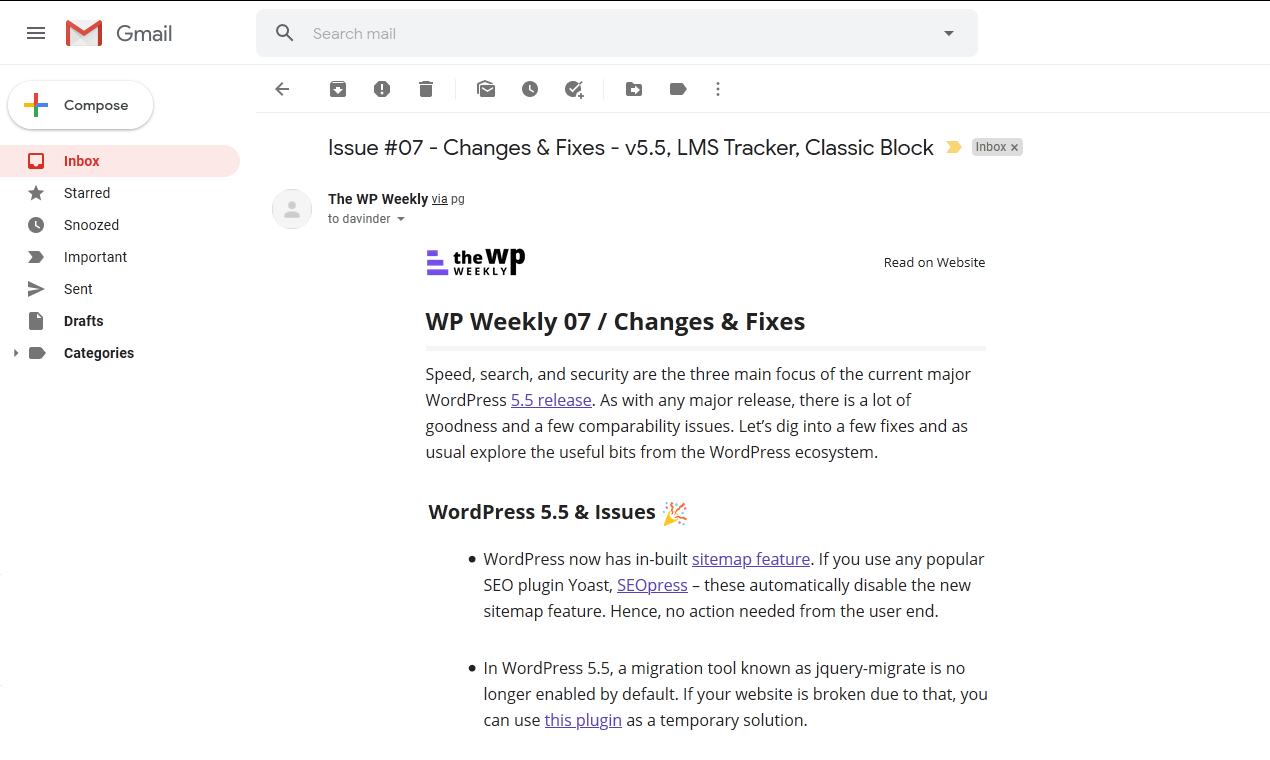 The WordPress Weekly gallery image