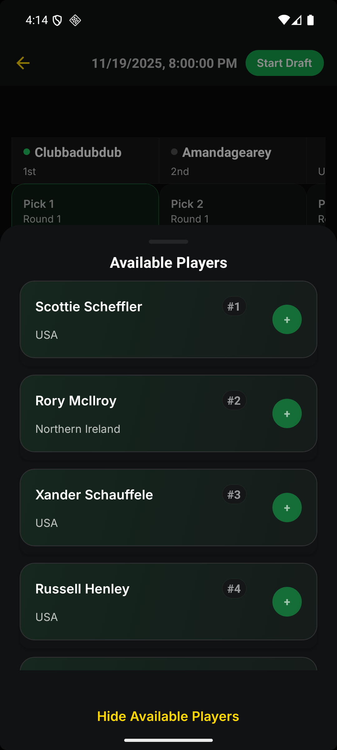 Knockdown - PGA Fantasy App gallery image