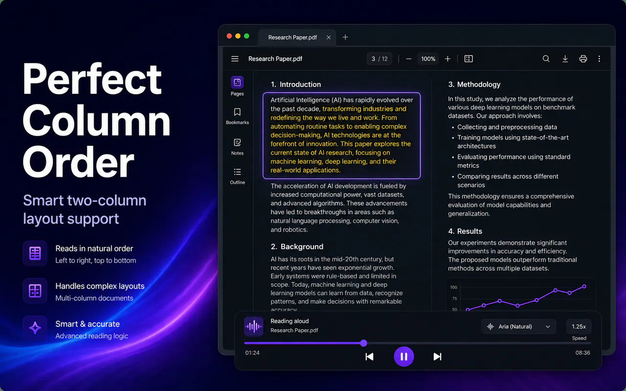 Read PDF Aloud screenshot