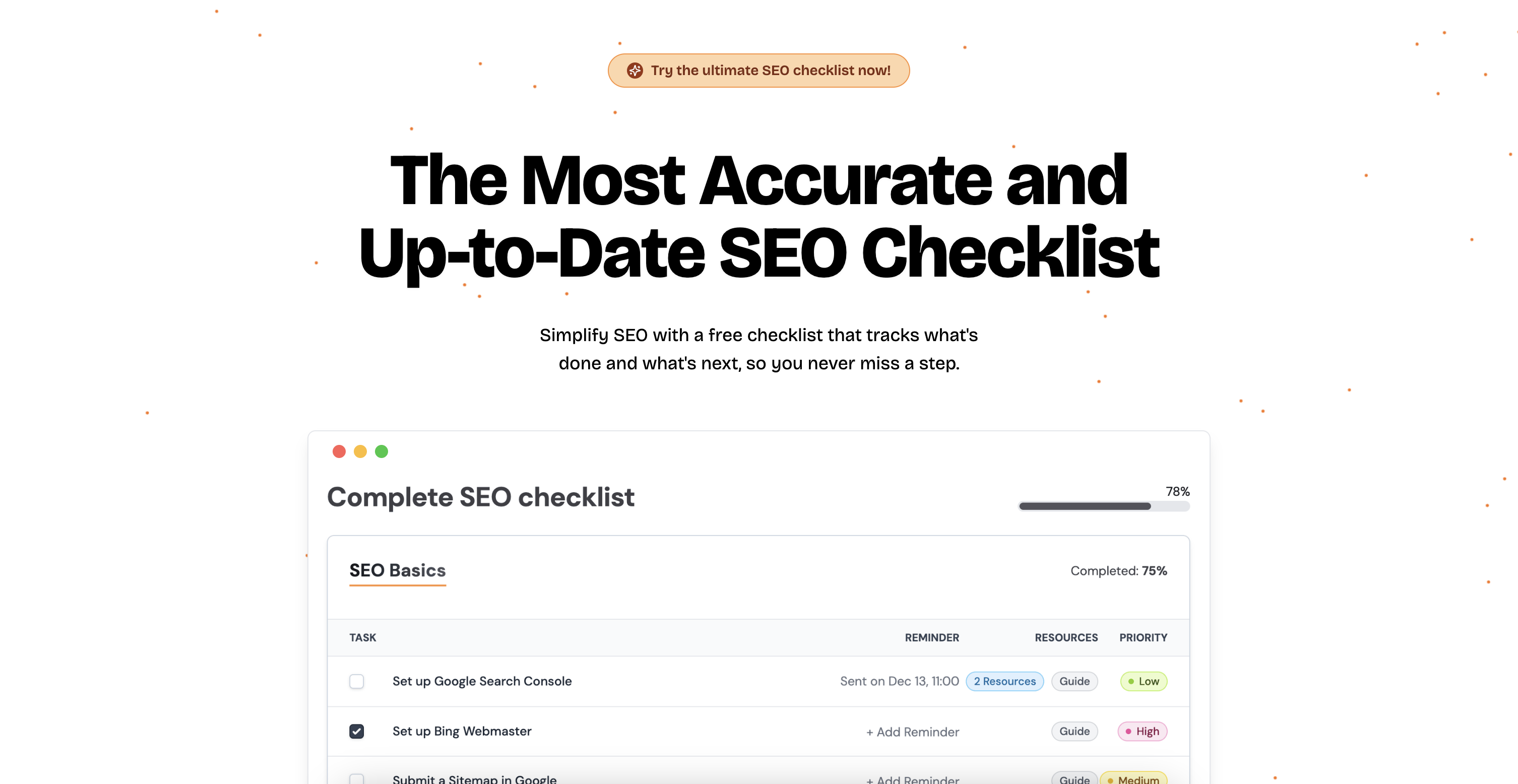 Media Danh sách kiểm tra SEO - Danh sách kiểm tra SEO chính xác và cập nhật nhất 2