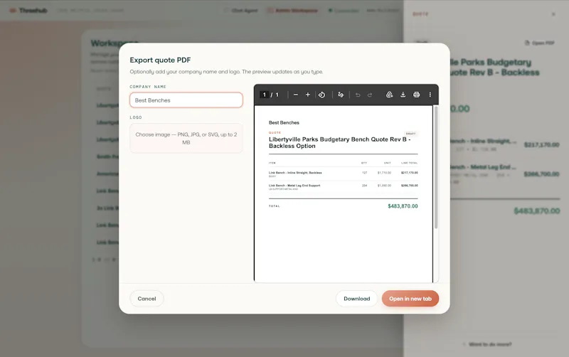 Threehub screenshot 2