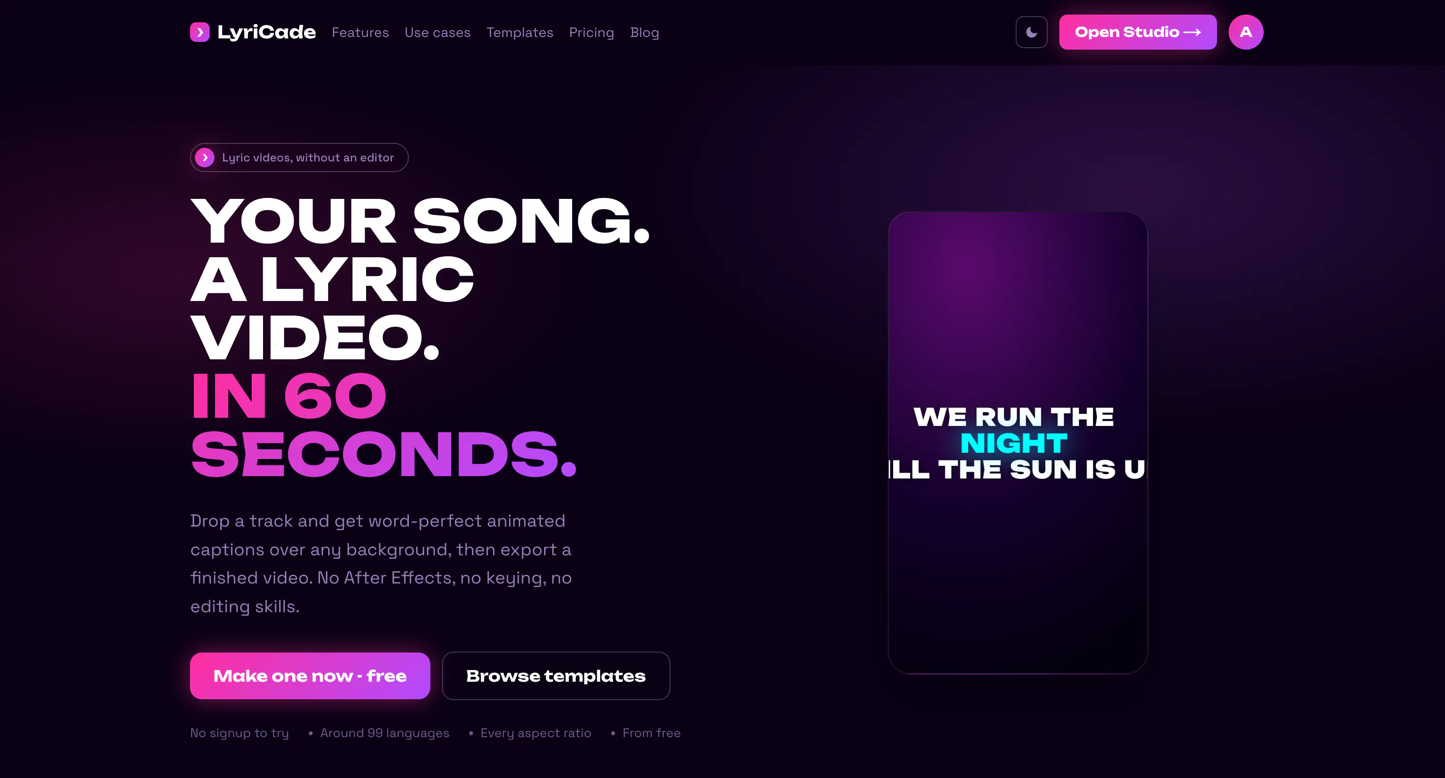 LyriCade gallery image