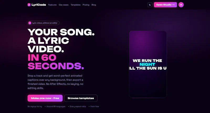 LyriCade screenshot 1