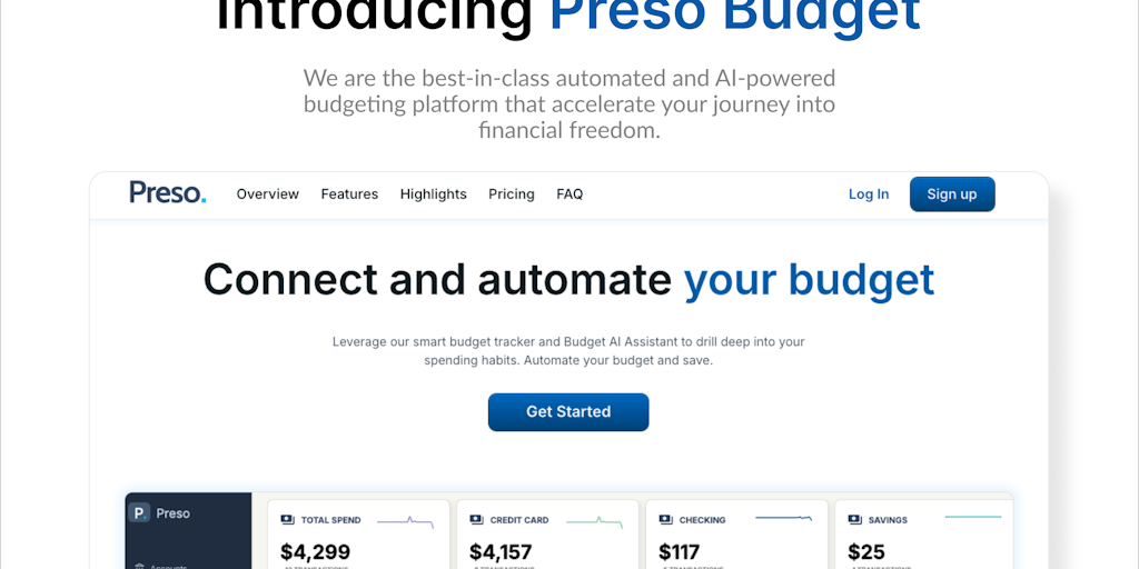 Preso Budget