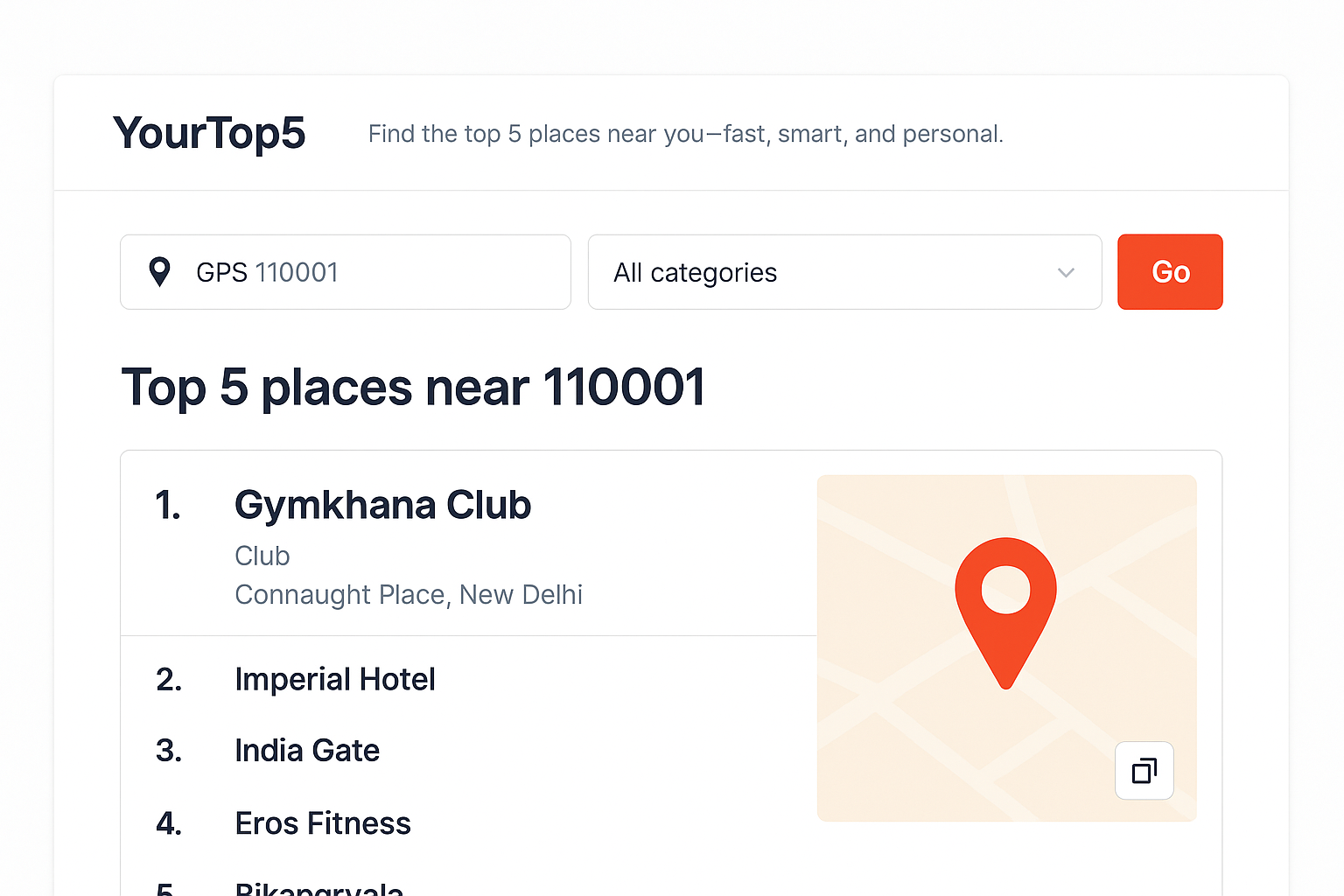 وسائط yourtop5 - AI Place Ubyender - ابحث عن أفضل 5 أماكن بالقرب منك - السريع والذكي والشخصية. 1