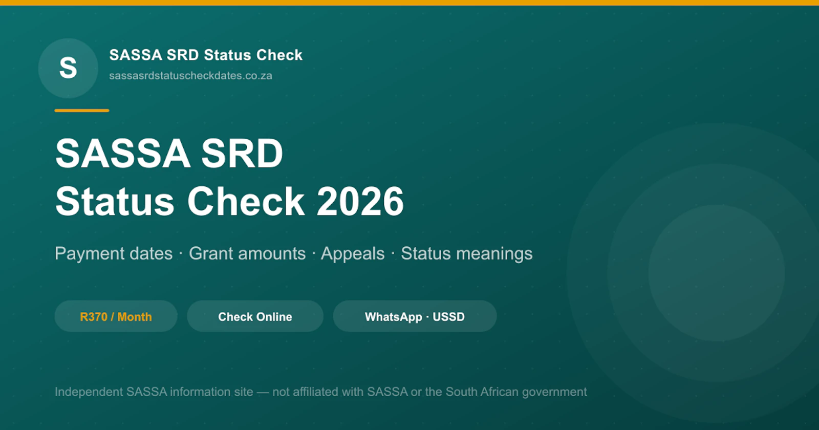 SASSA Status Check 2026 screenshot 1