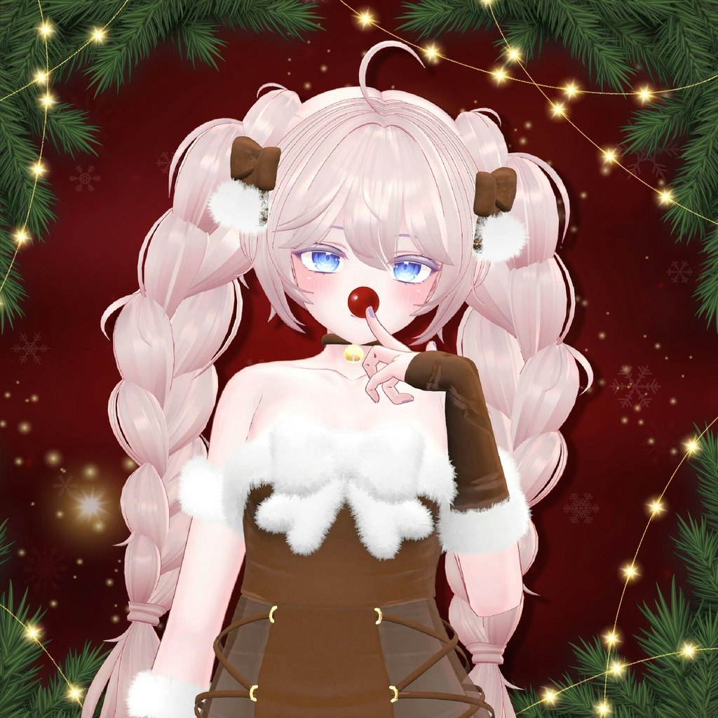 Moe Christmas Santa Girl VRC 3D Item! media 6