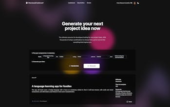 What should I build next? gallery image