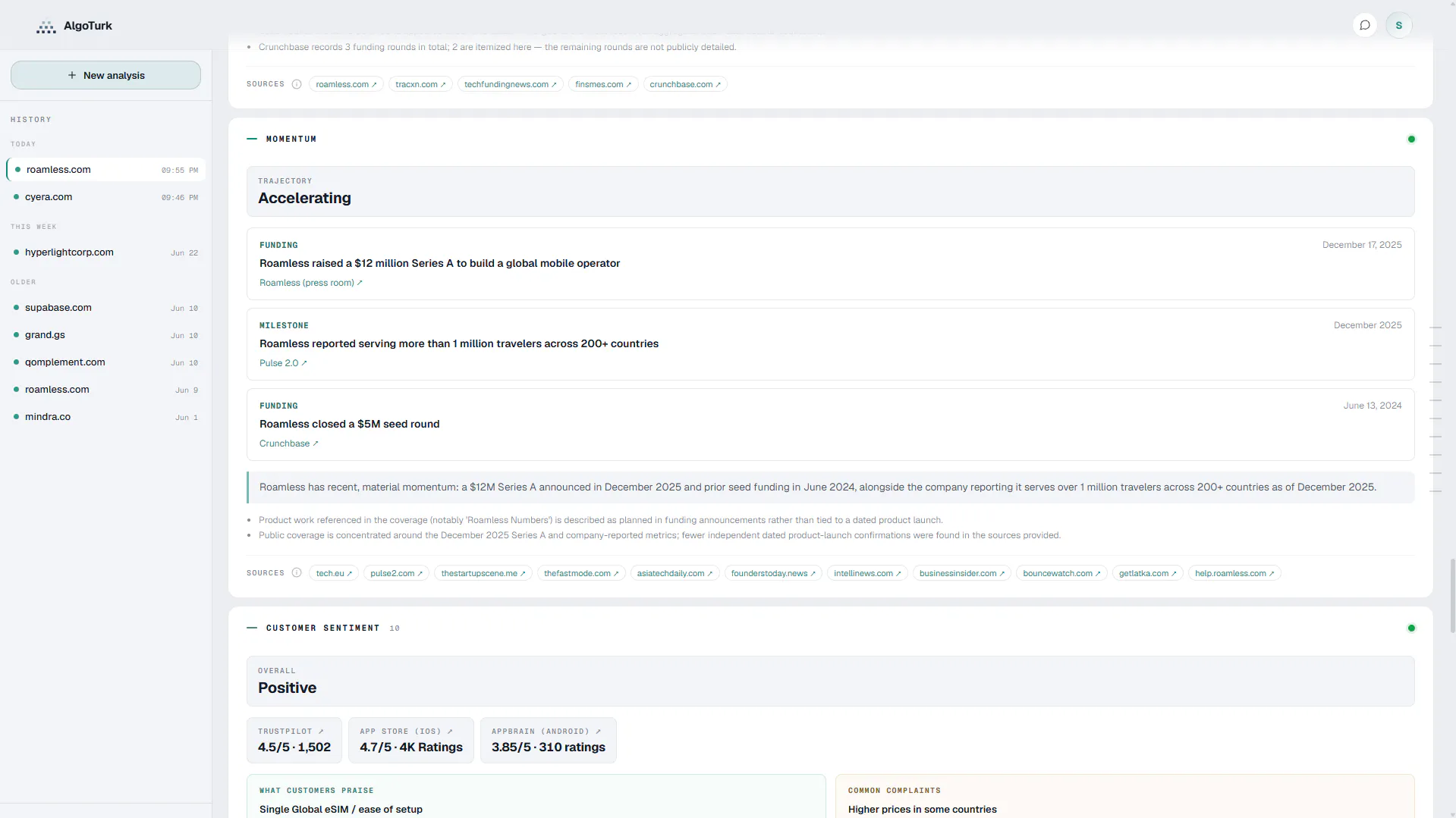 AlgoTurk - Research Agent for Startups gallery image
