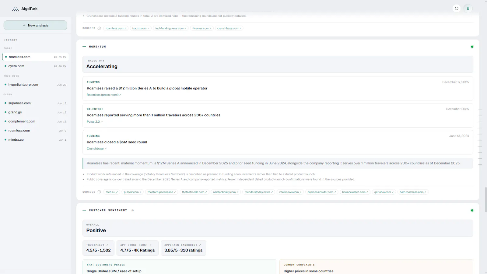 AlgoTurk - Research Agent for Startups screenshot 13