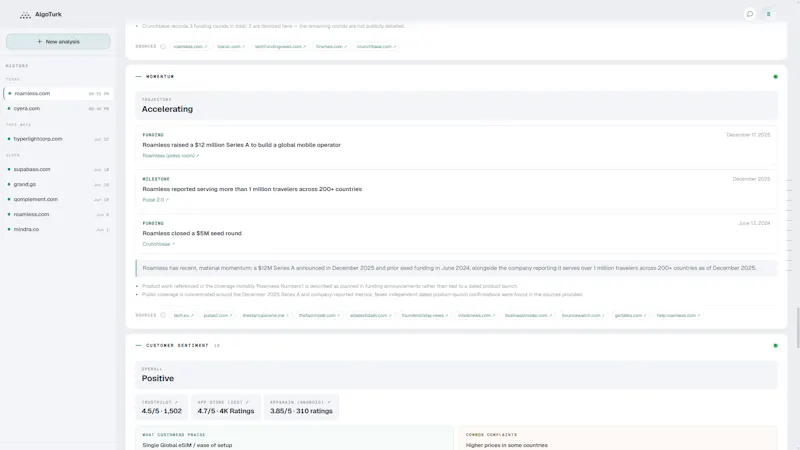AlgoTurk - Research Agent for Startups screenshot 13