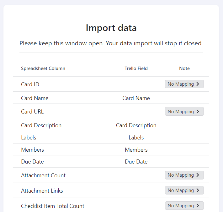 Importaciones para Trello media 3