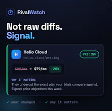 RivalWatch Track of your competitors gallery image