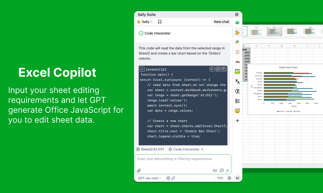 Sally Office Copilot - AI -Büro -Copilot für Google, Microsoft und WPS Medien 4