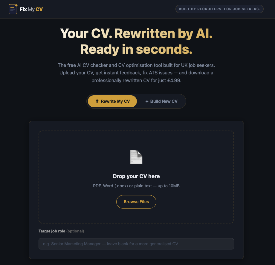 FixMyCV.co gallery image