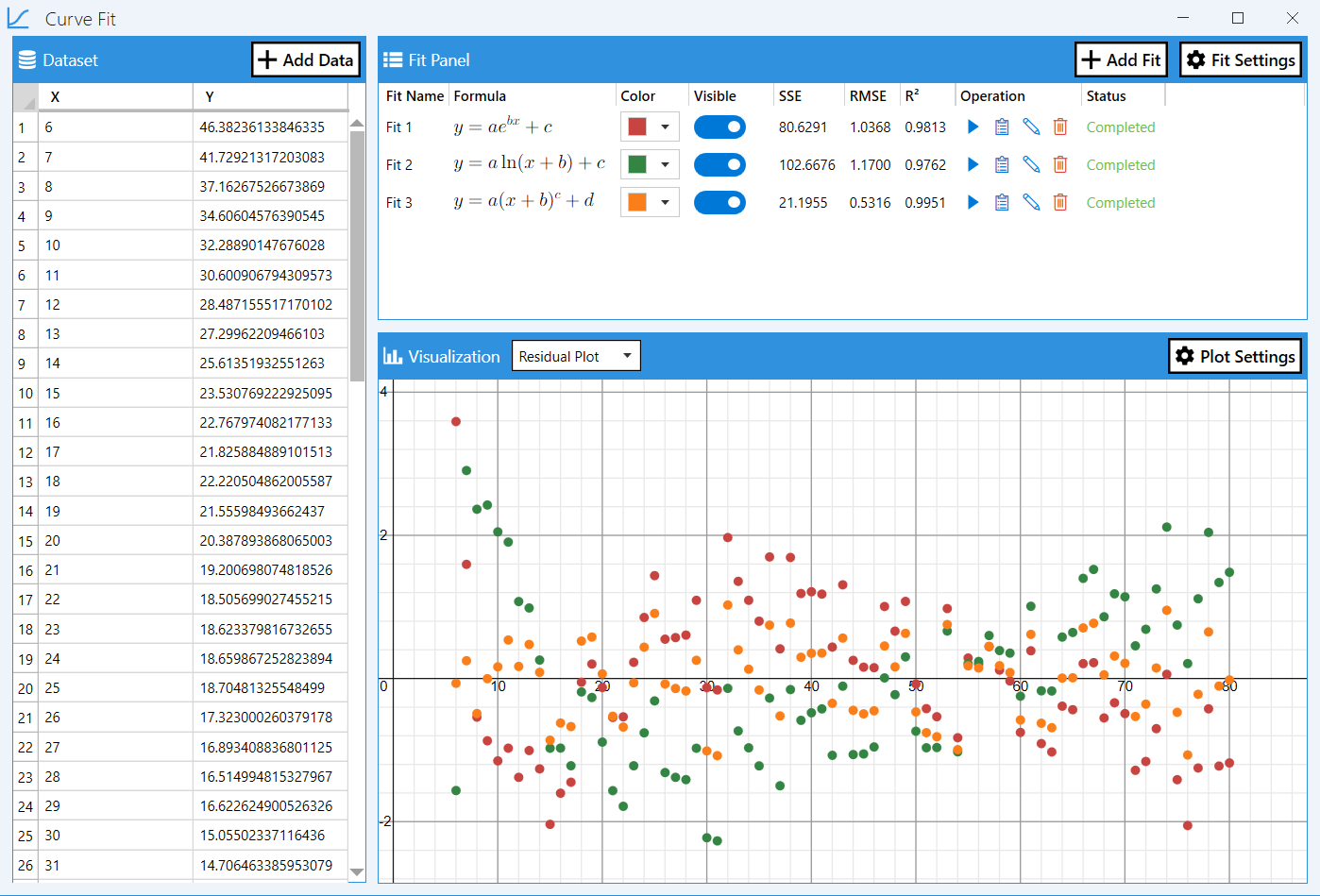 CurveFit - Screenshot 2 showing product features and functionality