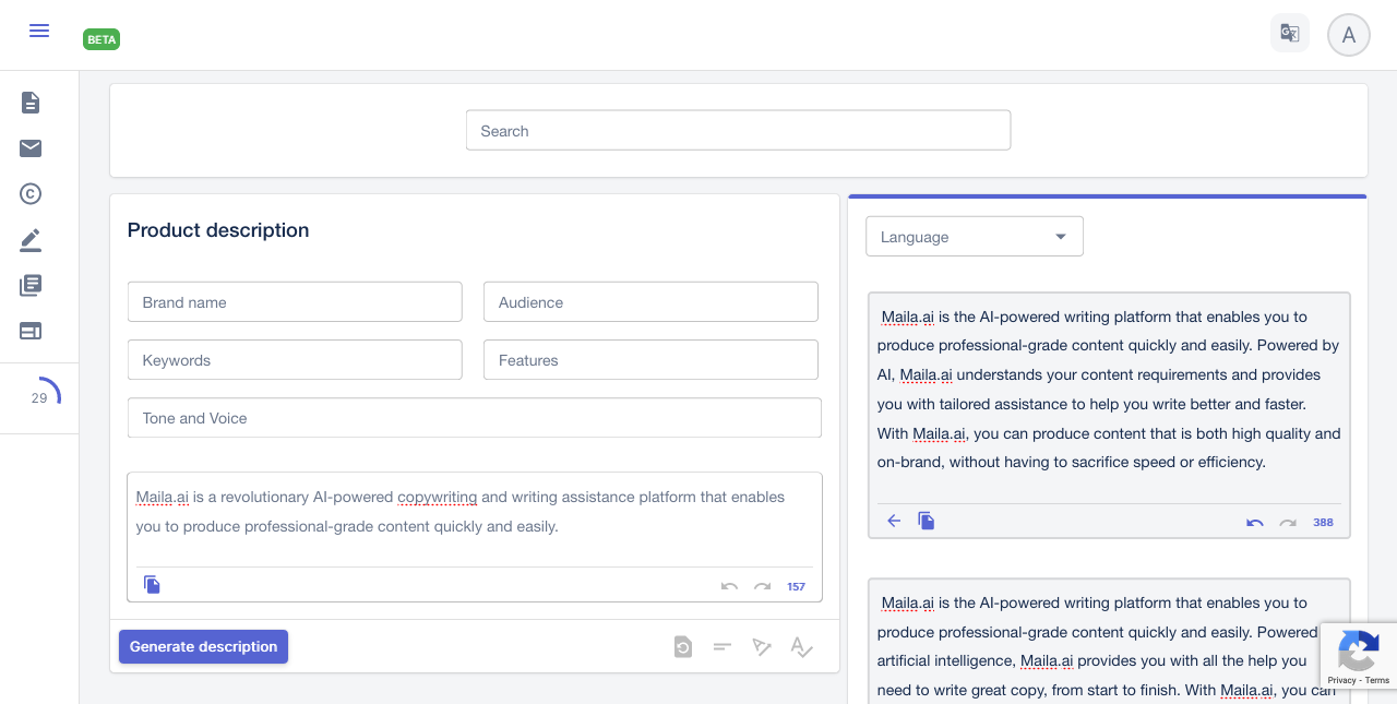 AI-Powered Copywriting Platform gallery image