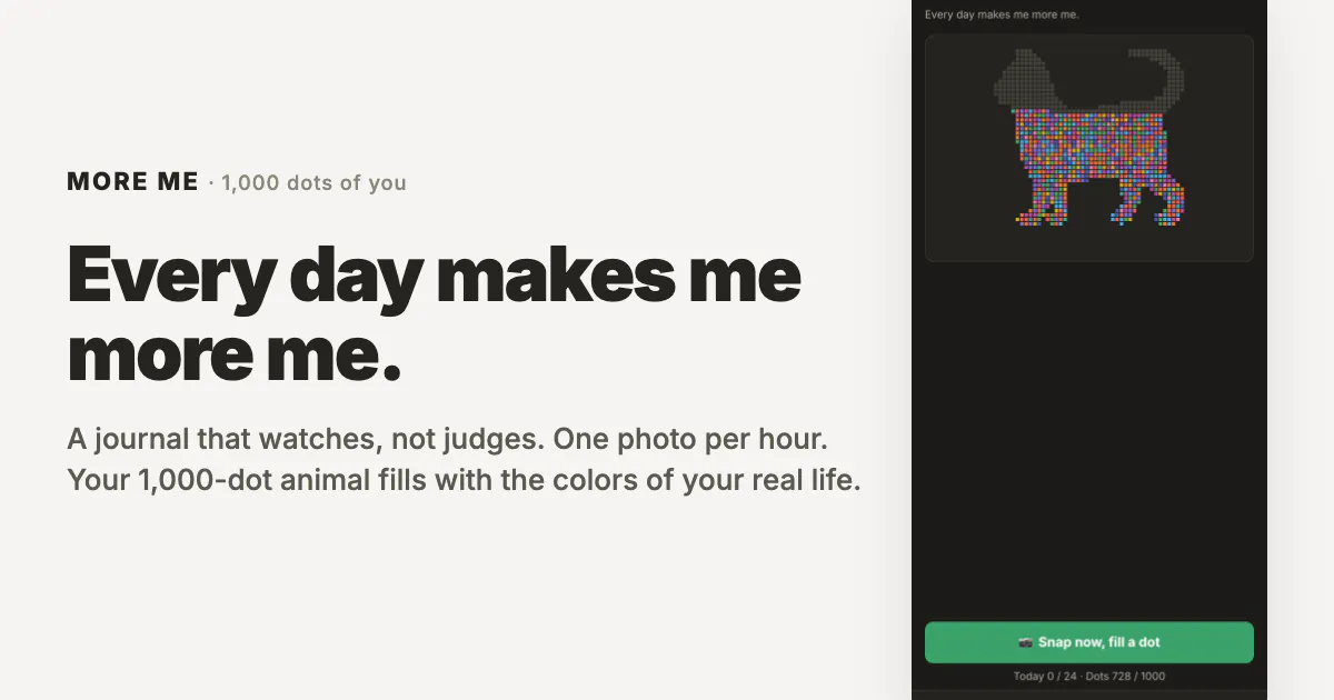 MORE ME — 1,000 dots of you gallery image
