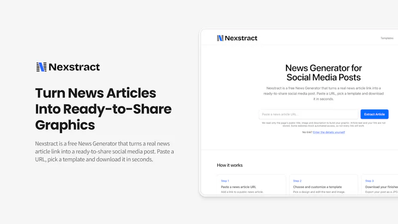 Nexstract screenshot 1