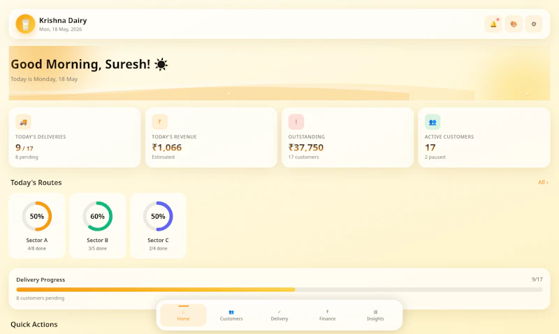 Dairy Manager — Milk Delivery Mini App screenshot 8