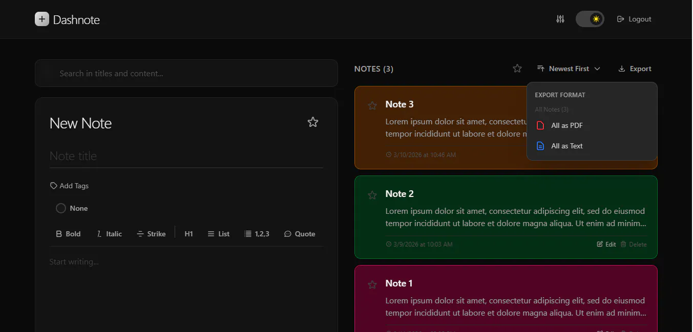 Dashnote gallery image