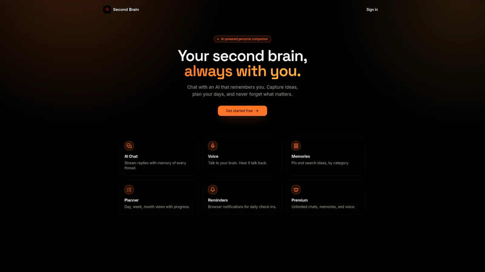 Second Brain screenshot 1