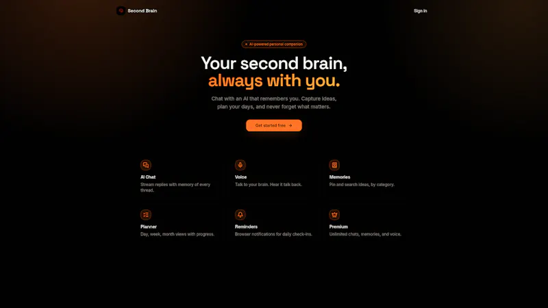 Second Brain screenshot 1
