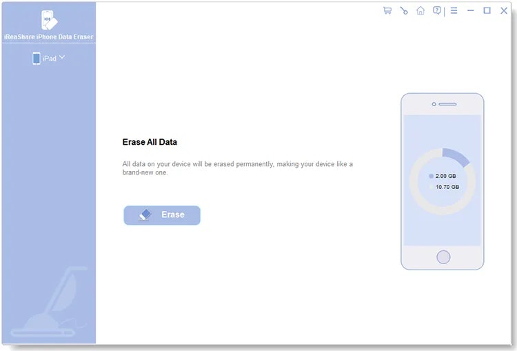 Média Eraser de données iPhone - Eraser de données efficace pour les appareils iOS 3
