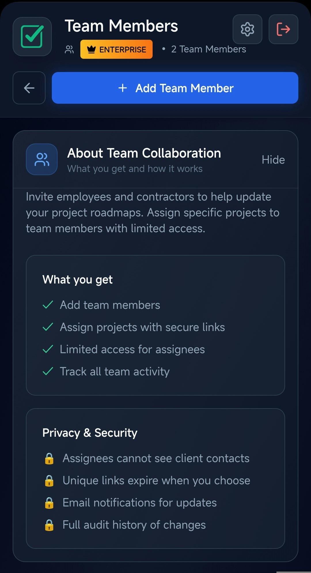 TrueStatus - Screenshot 4 showing product features and functionality