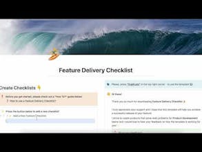 Feature Delivery Checklist - Notion gallery image